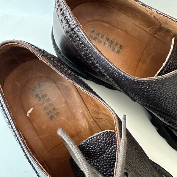 Barneys New York Brogue Oxford Leather Shoes main image 7